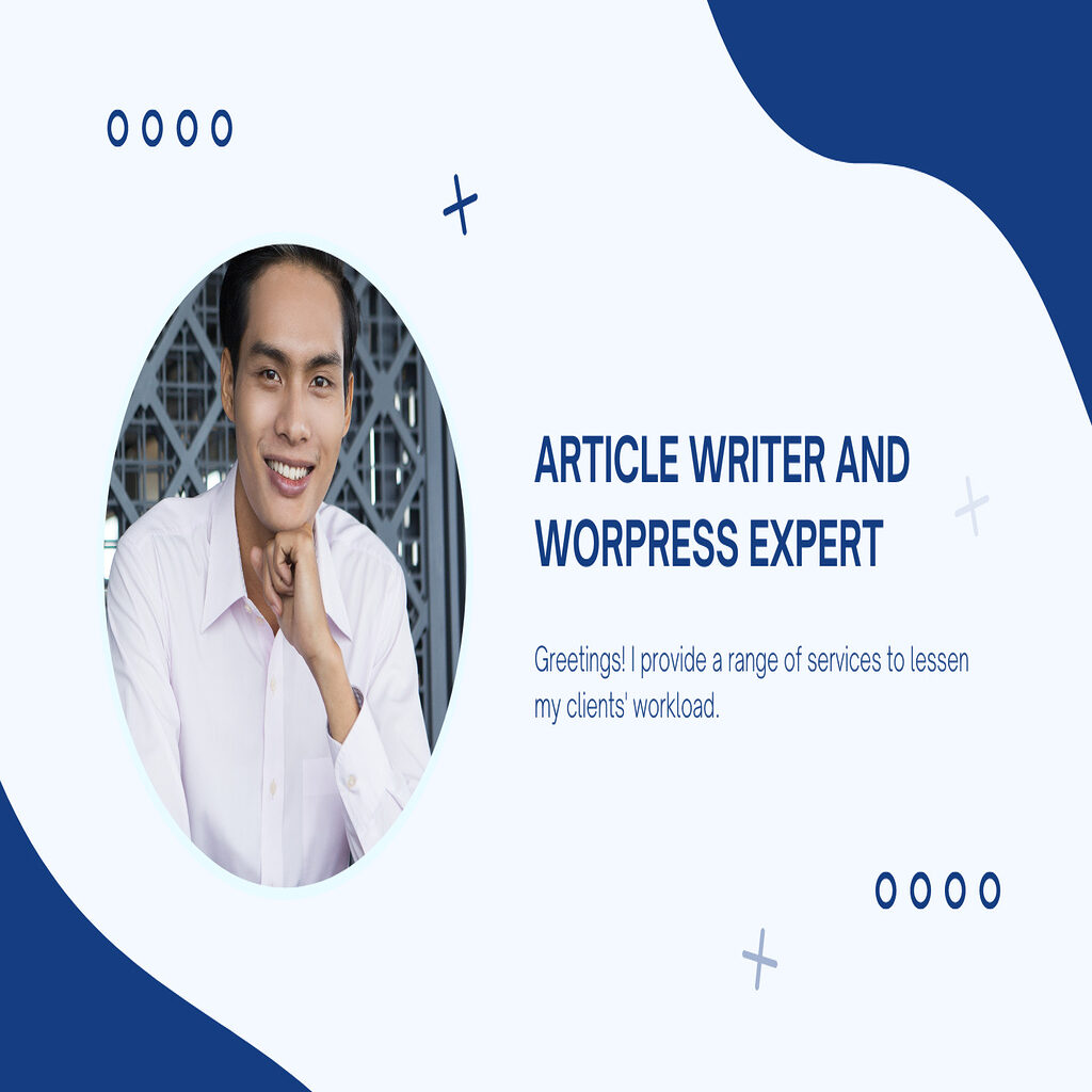 34364Article Writer and WordPress Expert