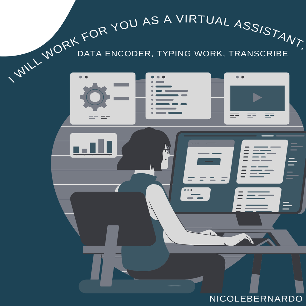 35301I will work for you as a virtual assistant, data encoder, typing work, transcrib