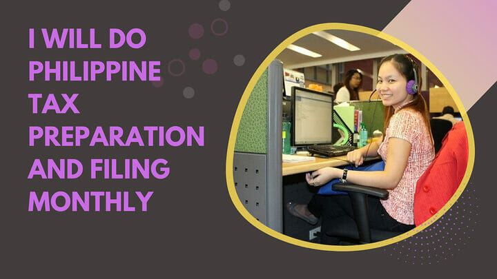 iwork.ph - I am a Certified Public Accountant from the Philippines: I offer services such as Accounting, Auditing, Taxation, Bookkeeping Services, Documentation of Process controls, Treasury, System Design, Business Setting-up, Business Registrations, Business Consultancy, Business Plan Developer for start-ups, Business Policies/Guidelines, Financial Statements, Tax Audit representations and consultations. - I will do philippine tax preparation and filing monthly