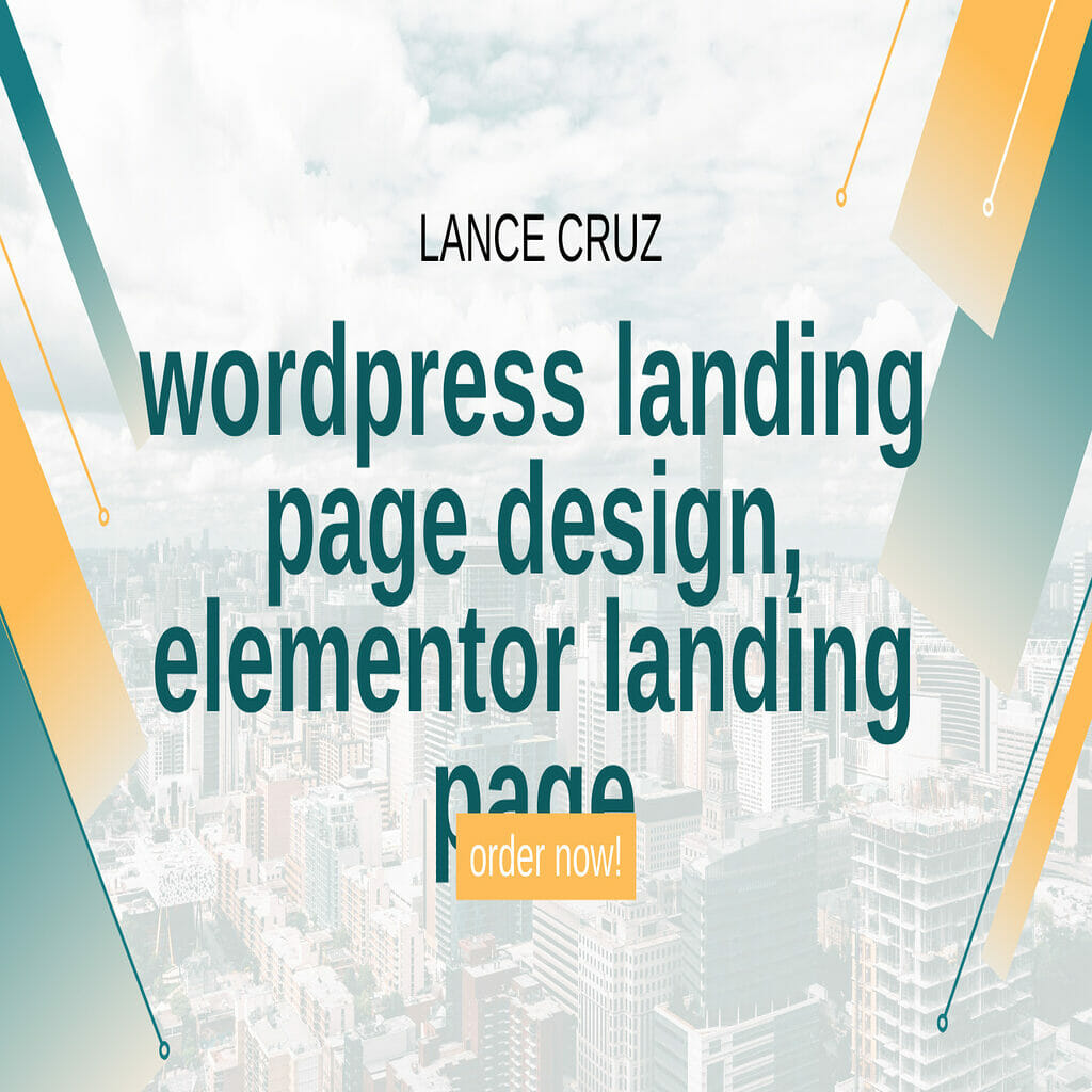 36023I will build responsive wordpress landing page design, elementor landing page