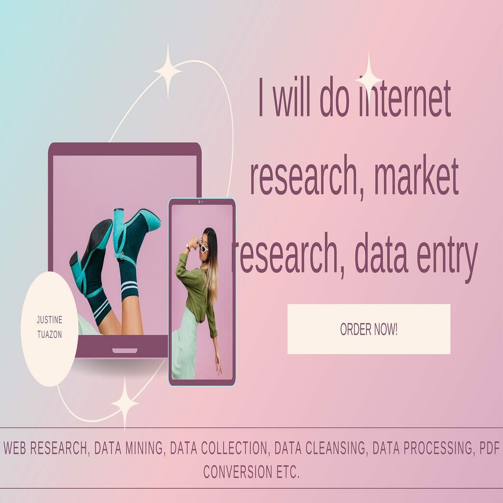 38068I will do internet research, market research, data entry