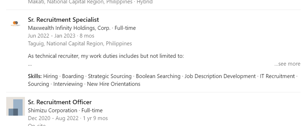 iwork.ph - Are you in need of skilled talent to help your team virtually? Look no further! As a part-timer, I offer my expertise in helping companies a wide range of administrative, technical, and personal support services to individuals or entrepreneurs. With a commitment to delivering high-quality talent and a flexible schedule, I'm dedicated to supporting your staffing needs while ensuring a perfect fit for your team's culture and objectives. Let's collaborate to find the right talent to drive your company's success without compromising your work-life balance. - I will be your proactive virtual assistant.