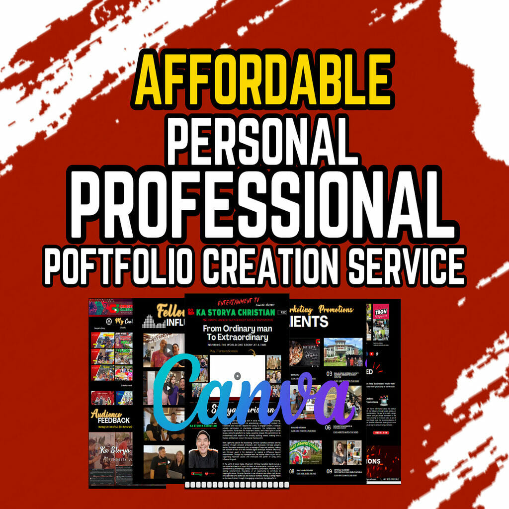 55358Professional Canva Portfolio Creation