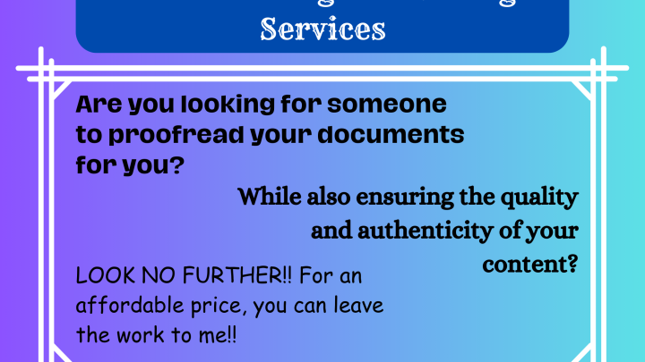 iwork.ph - Hello! I offer: - Proofreading and Editing Service