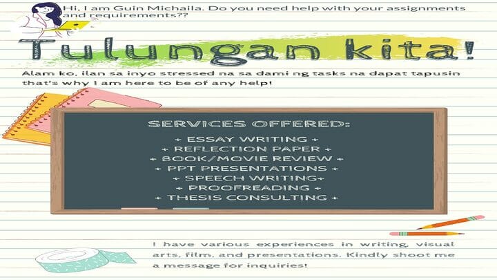 iwork.ph - I offer services in relation to research or thesis writing, proofreading, research advising, tutoring, or I can also write just a specific chapter of thesis/research you prefer. - Research