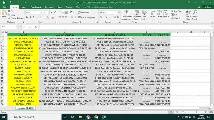 iwork.ph - As a Real Estate Skip Tracer, my main objective is to provide my prospective clients with satisfactory leads. This involves creating an Excel Contact List to be passed on to Cold Callers, verifying owners' phone numbers, and achieving an accuracy rate of 80-90% in obtaining leads. - Real Estate Skip Tracer