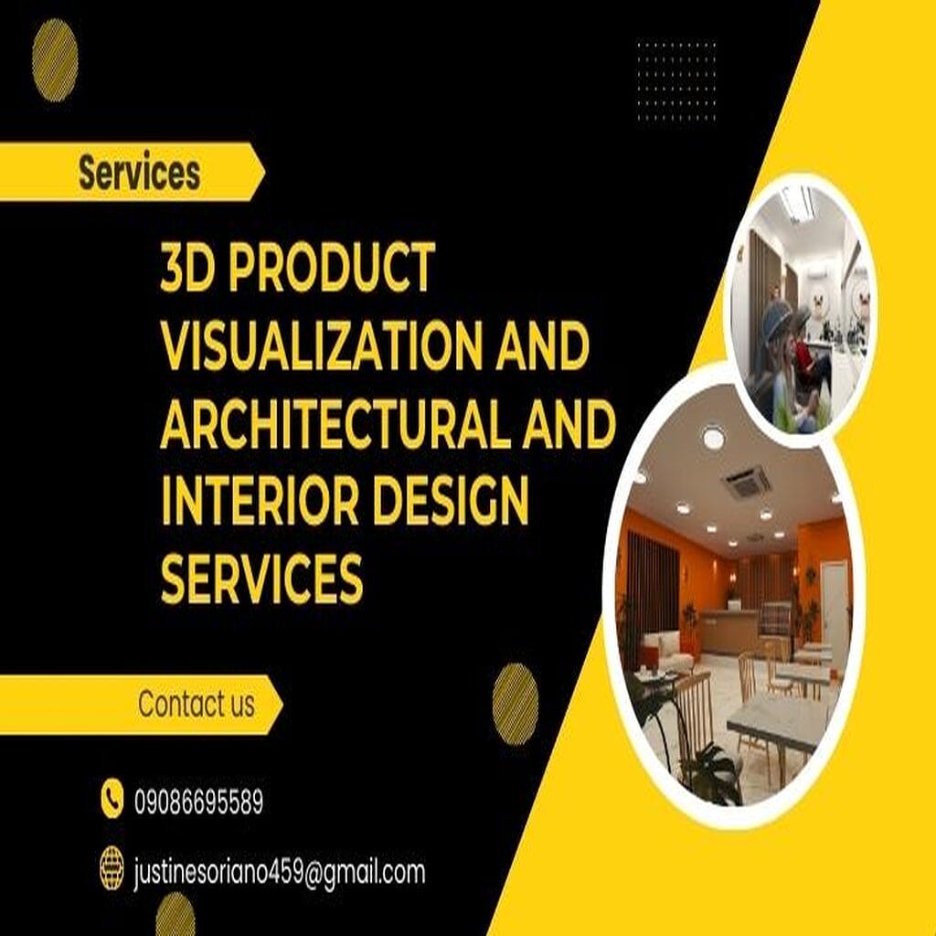 718463D Product Visualization and Architectural/Interior Design Services