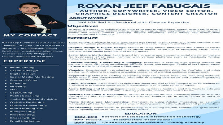 iwork.ph - Greetings, I am Jacinto from the Philippines. A fast typer that can help you transcribe your handwritten notes or scanned docs into word. And also will give you save your time by serving you my gig into converting and compressing your file into smaller sizes of documents. I am Ilokano and Filipino native speaker so I can also translate your ilokano/filipino documents or videos into english. If your having a hard time doing your essay, I can make it for you so you dont have to. CHECK OUT MY GIGS NOW! Looking forward to working with you. Thank you. - I will translate filipino or ilokano to english