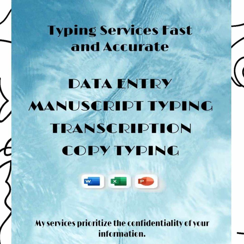 91444TYPING SERVICES FAST AND ACCURATE