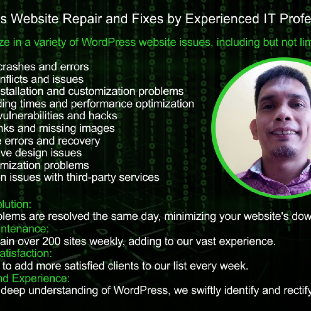 90954WordPress Website Repair and Fixes