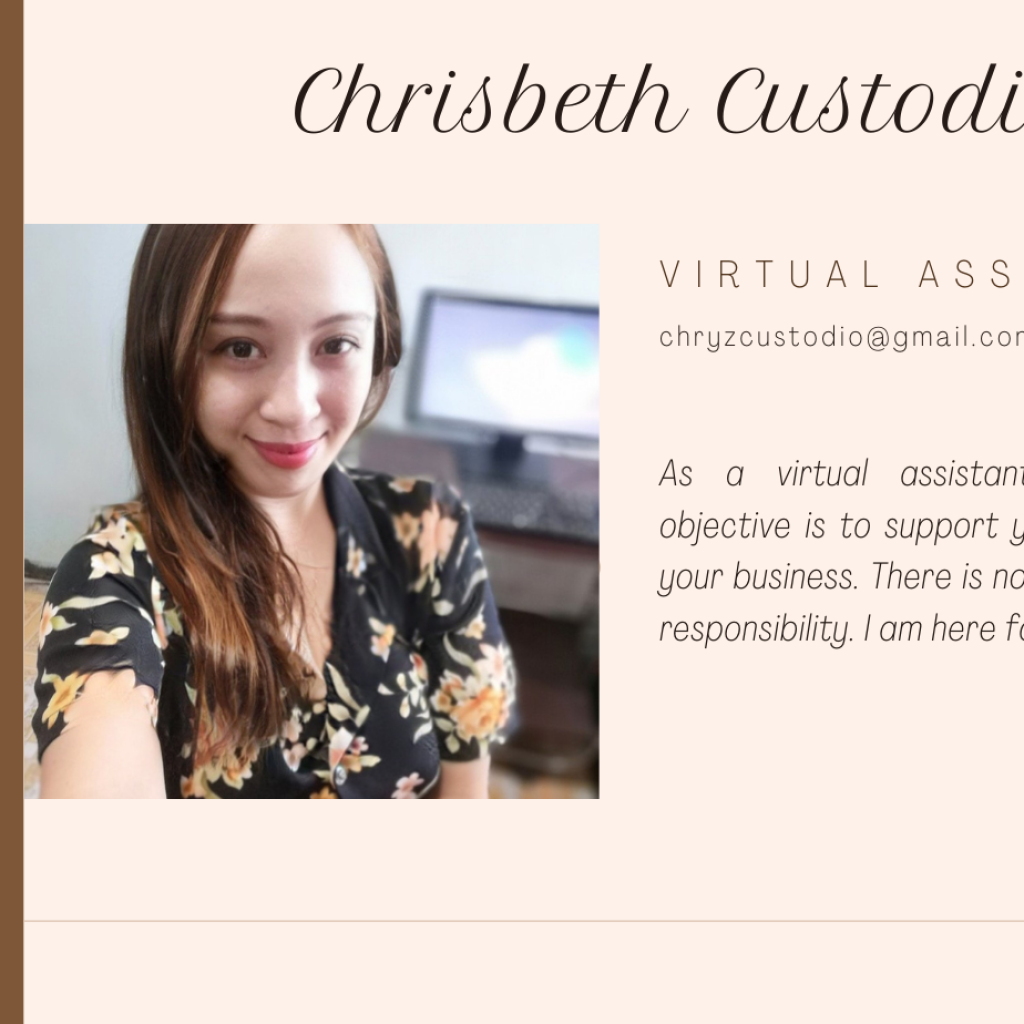 124033I will be your virtual assistant for data entry and web research