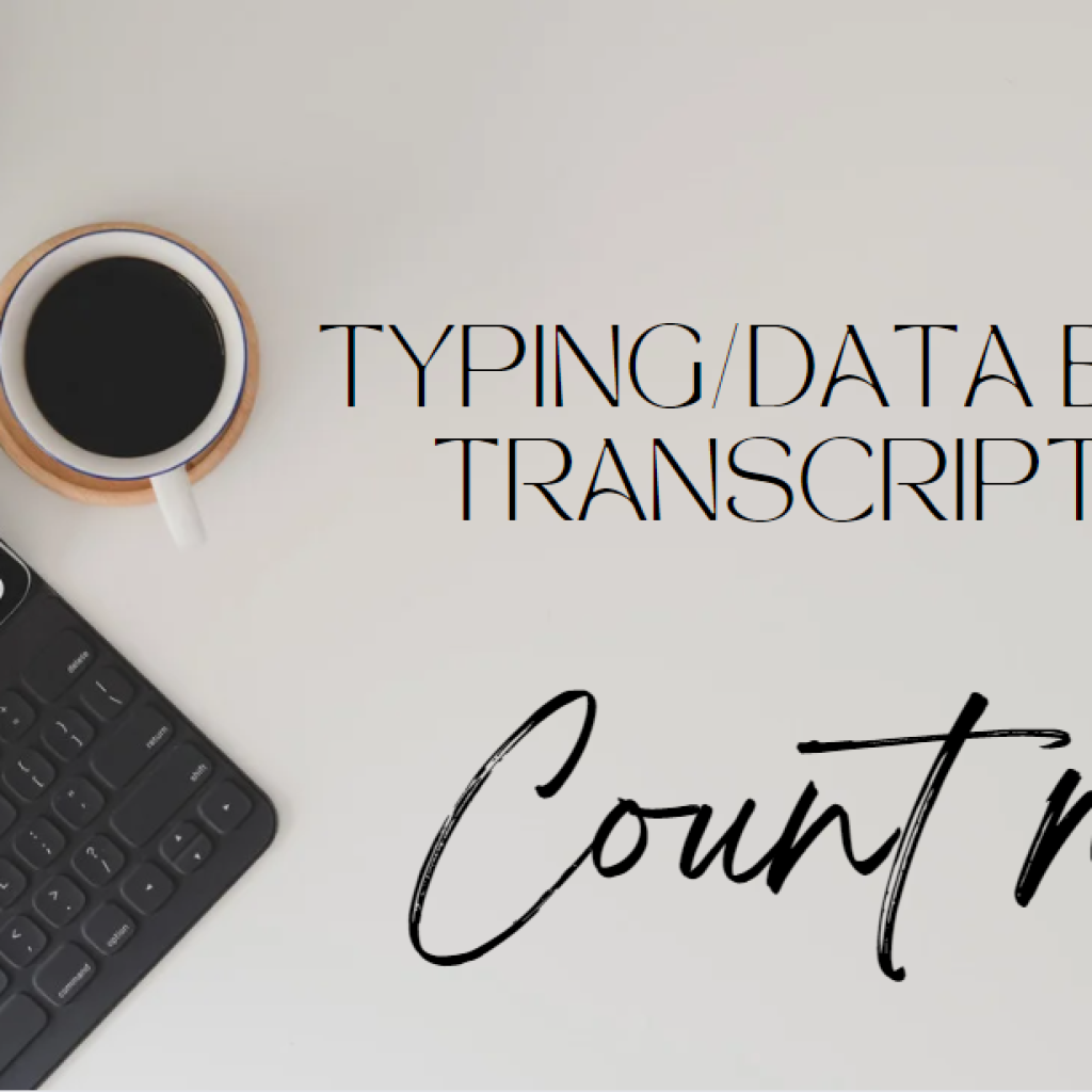 96854Typing/Data entry/Transcription