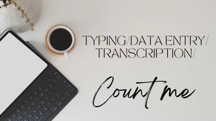 iwork.ph - Typing
Data entry
Transcribe audio and video recordings into accurate written text.
Ensure high-quality typing, data entry, and transcriptions with minimal errors. - Typing/Data entry/Transcription